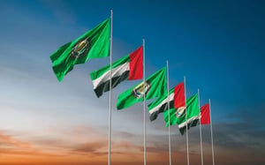 Gulf Countries Flags